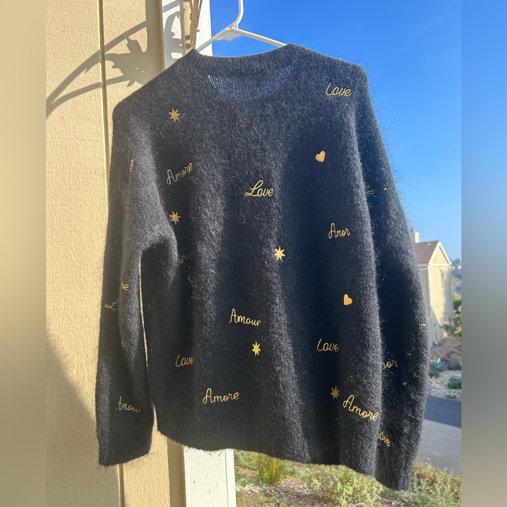 Sezane Black Hope Sweater/Jumper - Picture 3 of 4